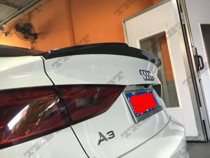 Подходит для AUDI A3 задний спойлер заднего крыла из углеродного волокна