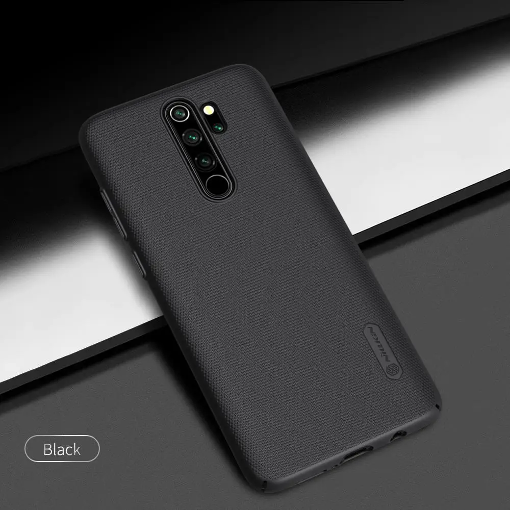 Black Для Xiaomi Redmi Note 8 pro защитный чехол NILLKIN матовый щит против отпечатков пальцев задняя крышка - Цвет: Black