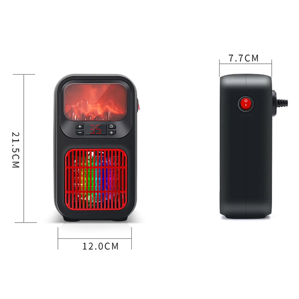 500 Вт мини портативный подогреватель пламени электрический охладитель USB вентилятор домашний зимний обогреватель