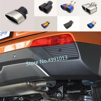 

For Hyundai IX25 2014 2015 2016 2017 2018 Car stainless steel rear back Cover Muffler End Tail Pipe Dedicate outlet Exhaust 1pcs