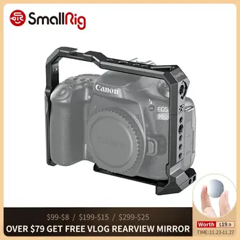 

SmallRig 90D Cage for Canon EOS 90D 80D 70D Camera Feature w/ Cold Shoe Mount Arca Swiss Quick Release Plate for DIY Opions 2658
