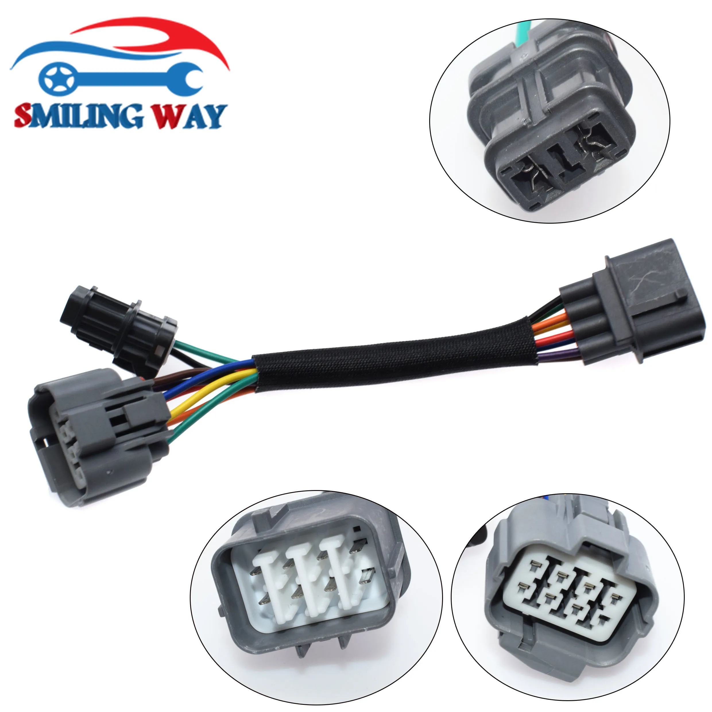 8 pins OBD2 TO OBD1 Distributor Adapter Jumper Wiring Harness Connector Plug Cable For Acura Honda Civic 1.6L 1999 2000