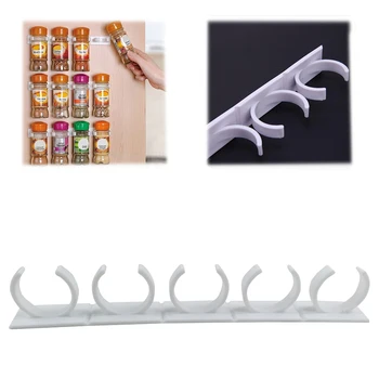 

Hanging Spice Jars Clip Cabinet Organizer Spice Storage Rack Spice Rack Wall Mount Kitchen Organizer Seasoning Bottle Holder SD
