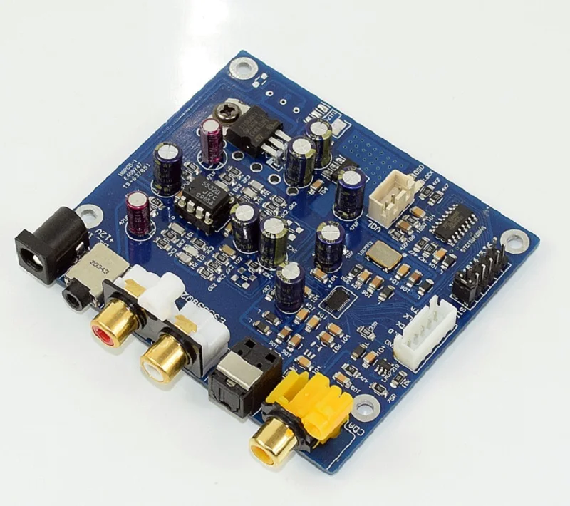 YJ - ES9038 Q2M I2S DSD fiber coaxial input decoding board DAC