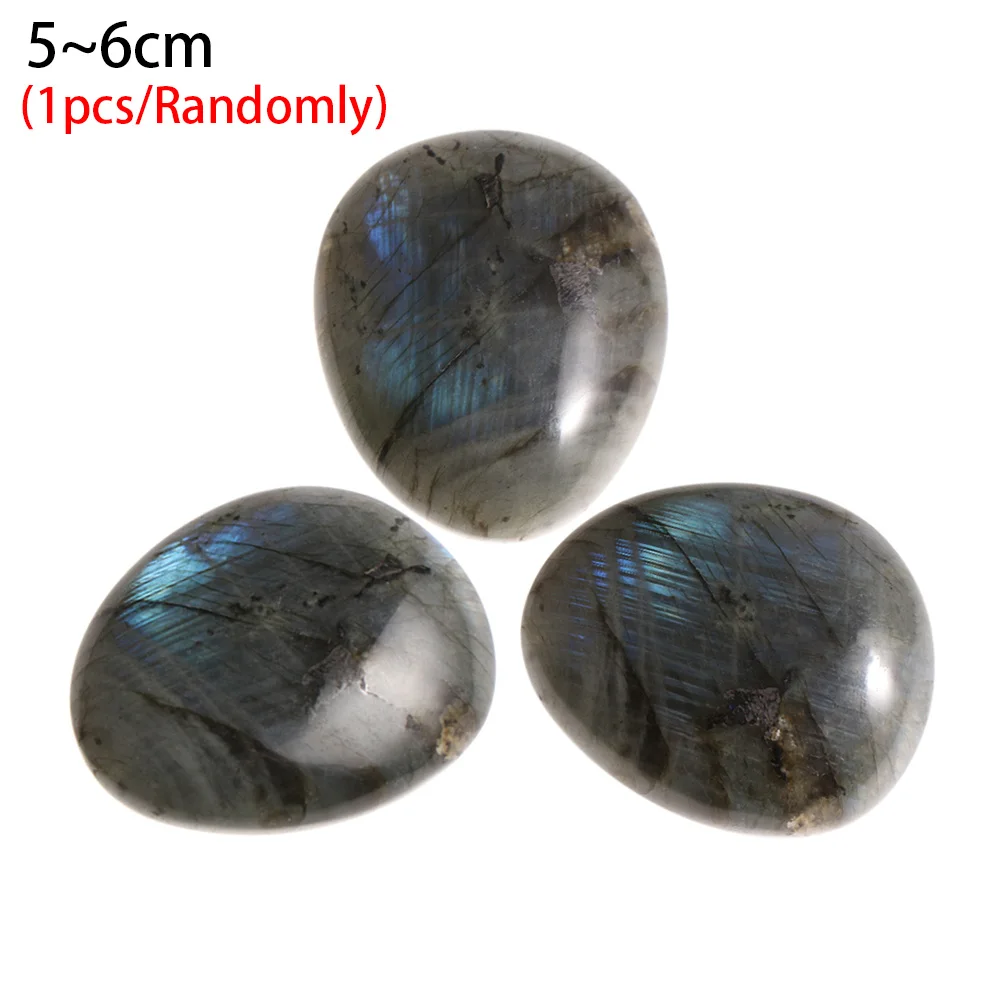 5 to 6 cm 1 шт. натуральный красочный кристалл лабрадорит лунный камень натуральный камень украшение 2-3 см/3-4 см/4-5 см/5-6 см аквариум домашний декор - Цвет: 5 to 6 cm