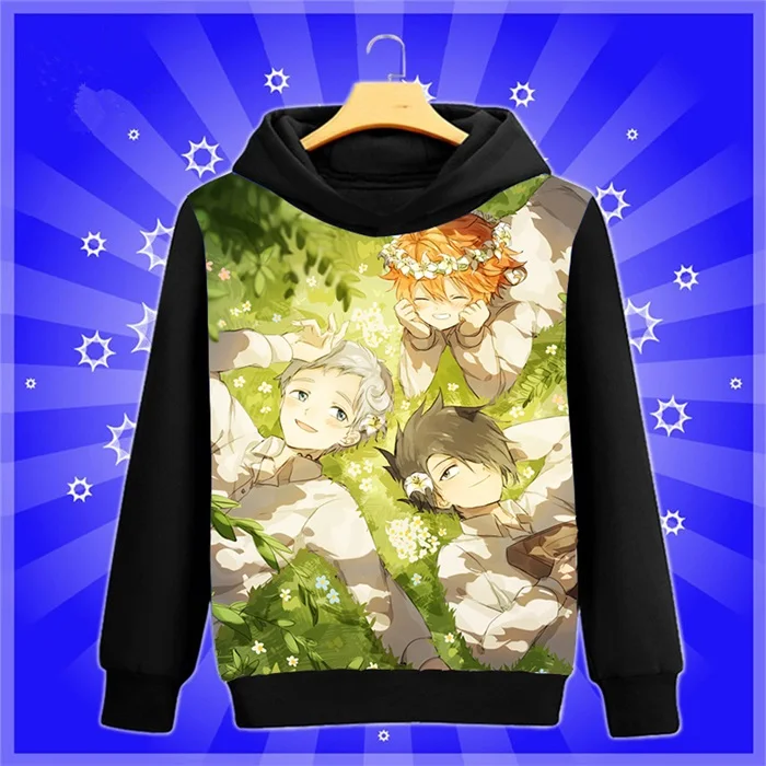 25 Аниме-Толстовка Manga The Promised Neverland Yakusoku no Neverland Norman cosplay Sweatshirt весна-осень мужские и женские пуловеры пальто - Цвет: 25