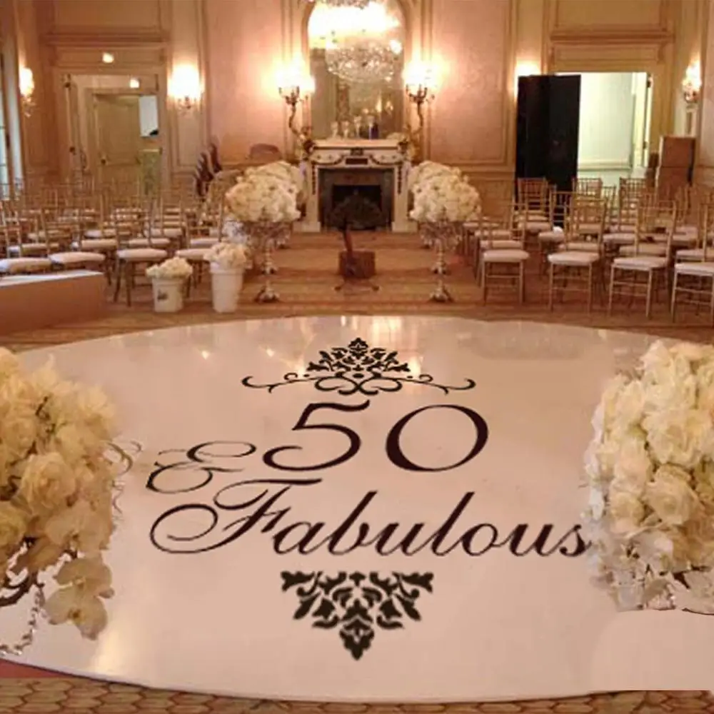 Makeyes Compleanno Nomi Personalizzati Decalcomanie Per Pavimenti Danza Adesivi Per Pavimenti Decorazione Per Feste Di Compleanno Nomi Personalizzati 