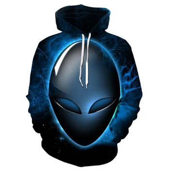

2020 Hoodies Hoody Roupas Feriado Legal Punk Estrangeiro Engraçado 3D Unisex Pullovers Soltos Topos Clássicos Casuais Moletom Co
