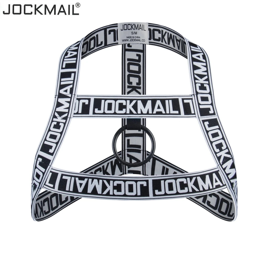Мужские спортивные топы JOCKMAIL эластичные с ремнем на плечо для фитнеса геев