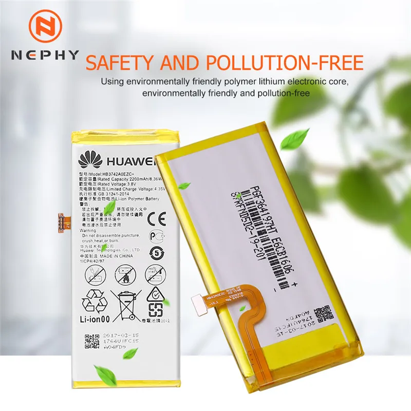 Заменить HB3742A0EZC+ Батарея для Huawei Ascend P8 Lite P8Lite наслаждаться 5S GR3 ALE-L21 ALE-L23 ALE-L02 Мобильная батарея для телефона