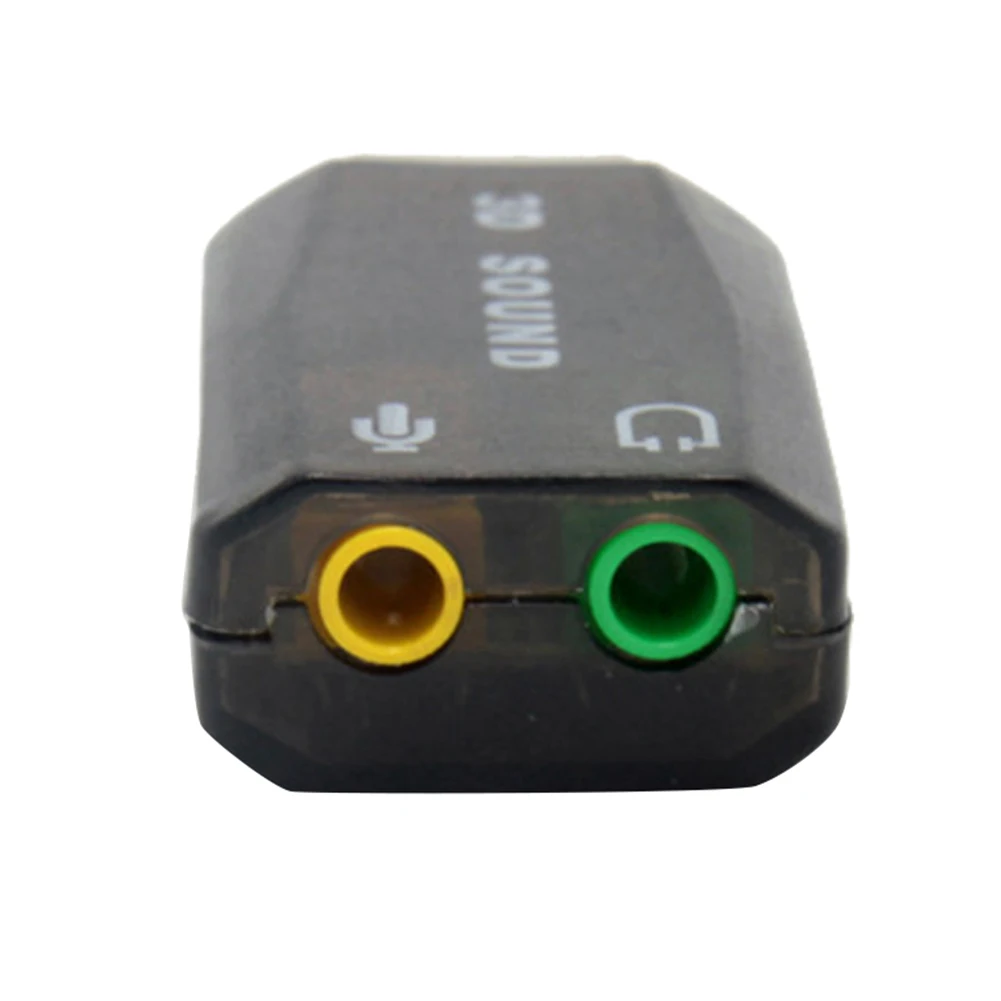 Внешняя звуковая карта USB адаптер аудио 5 1 Виртуальный 3D для 3 мм микрофона