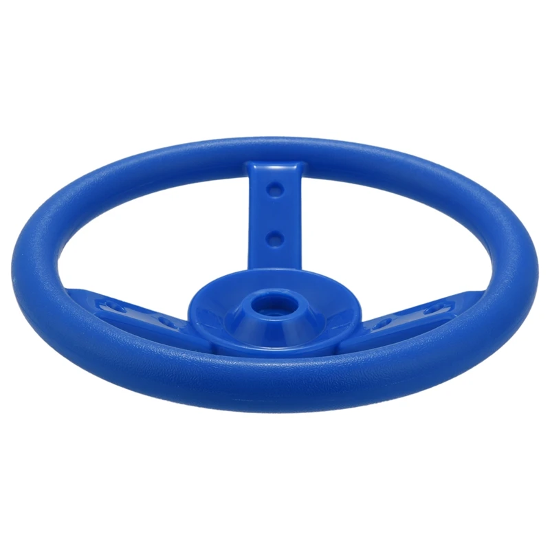 Gaetooely Blue Plastic Steering Wheel Childrens Game Small Steering Wheel Perfect for Kids Children Climbing Frame Tree House House 