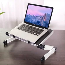 Алюминиевый сплав портативный складной регулируемый стол для ноутбука компьютерный стол подставка лоток для ноутбука ПК складной стол