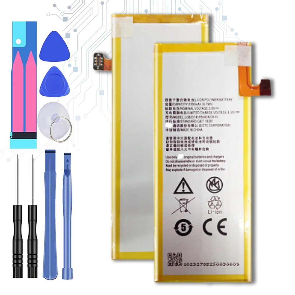 2300MAH Li3823T43P6hA54236 H Сменный аккумулятор для ZTE Nubia Z7 mini NX507J с Трек кодом|Аккумуляторы