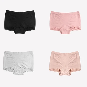 

4pcs High Waist Sexy Shaper Seamless Cotton Panties Slimming Lingerie Women Underwear Breathable Soft Briefs