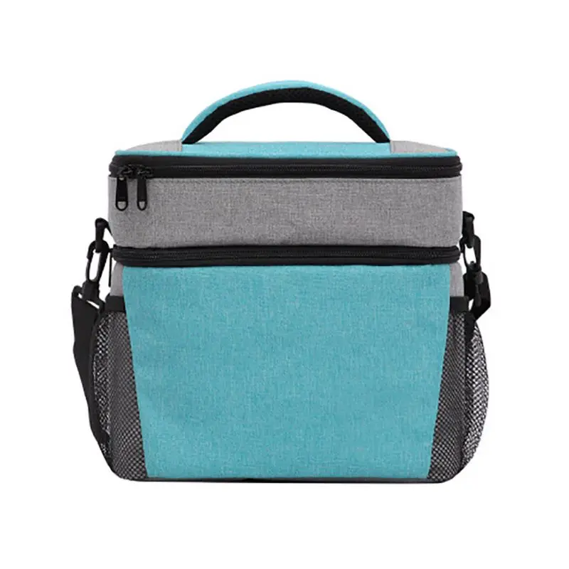 N Зимний ланч-мешок открытый двухслойный водонепроницаемый алюминиевый фольга Термоизолированный на молнии для пикника контейнер для сумок - Цвет: N