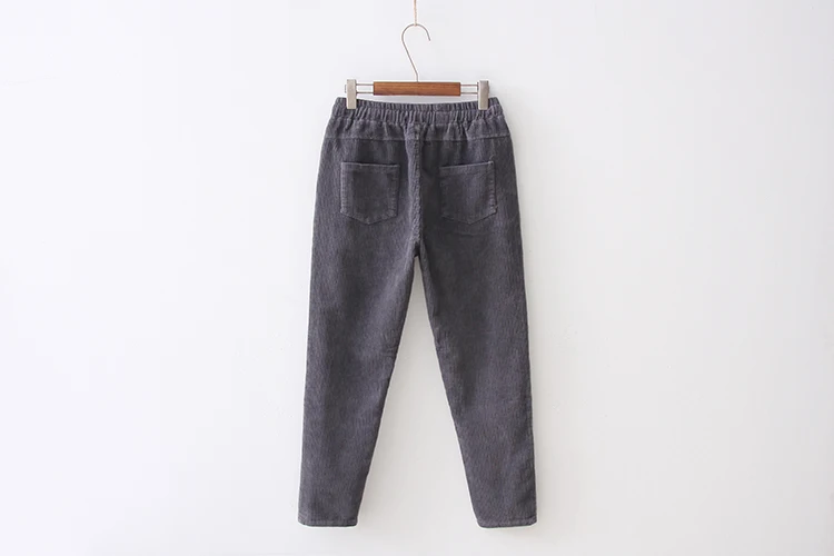 Corduroy pants winter new loose version of the retro velvet women Lunan pants DF545