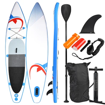 

Surfboard Surfing Board Stand up Paddle Board 335x74x15cm, blue / red - SUP,, surf board - inflatable & easy to transport,