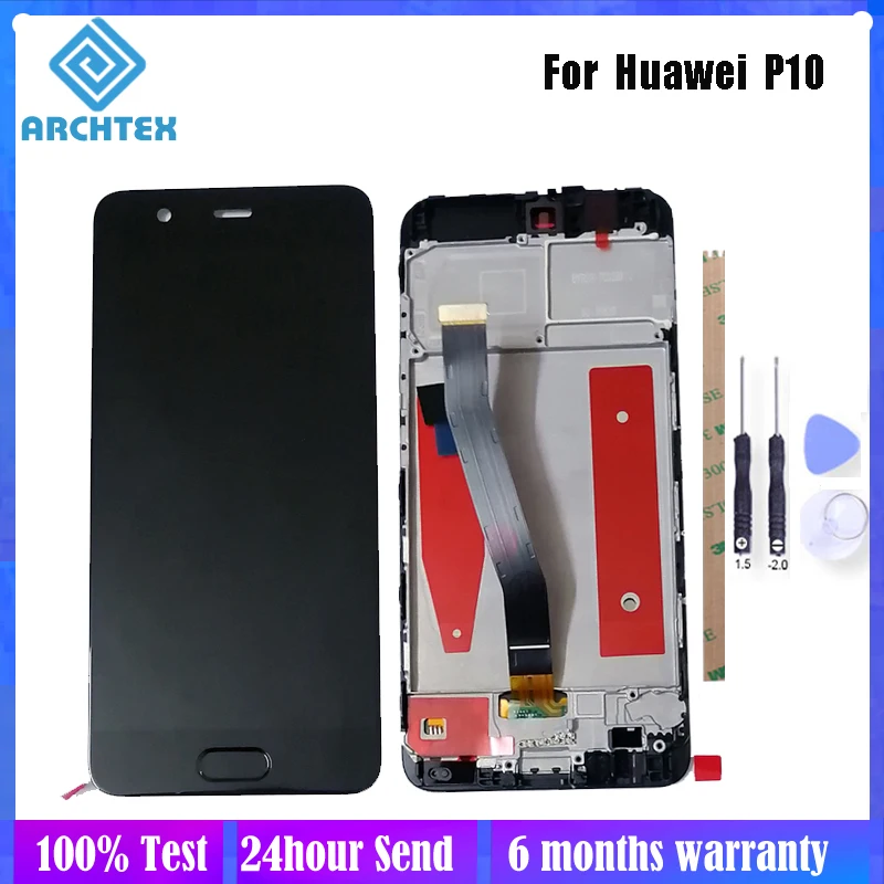 5 1 дюйма для Huawei P10 Sceen VTR-AL00 VTR-AL01 ЖК-дисплей + сенсорный экран с рамкой дигитайзер в