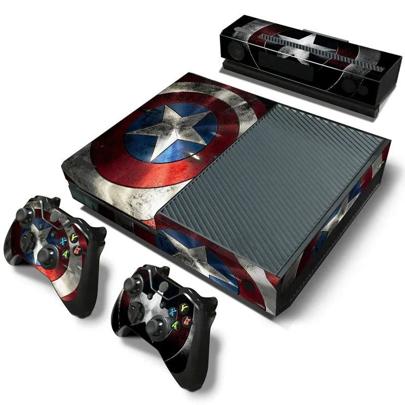 Marvel Spiderman Deadpool Sticker for XBOX ONE Skin Sticker Console and Controllers for XBOX ONE Gamepad Controller Decal 