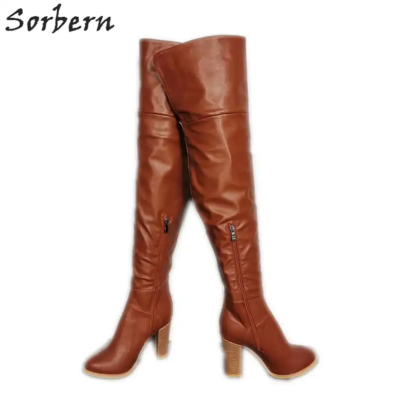 open toe over the knee boots wide calf