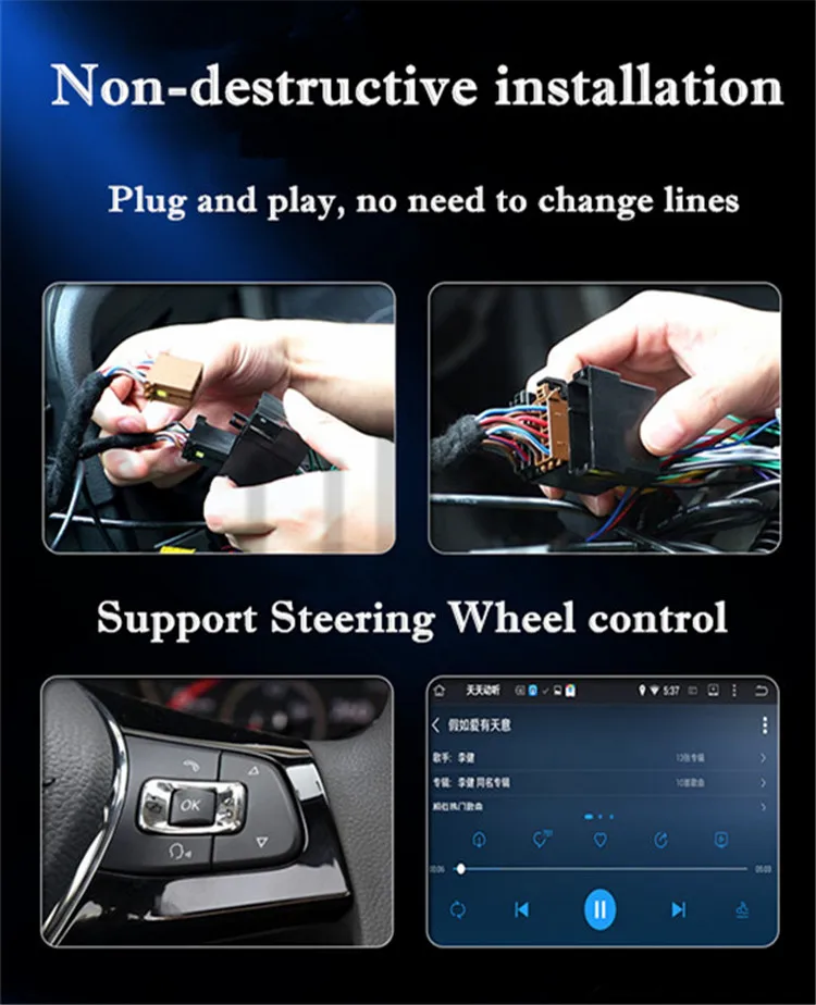 Top Yulbro quad core android car dvd player for Honda Fit/Everus 2004 2005 2006 2007 car multimedia radio bluetooth gps navigation 21