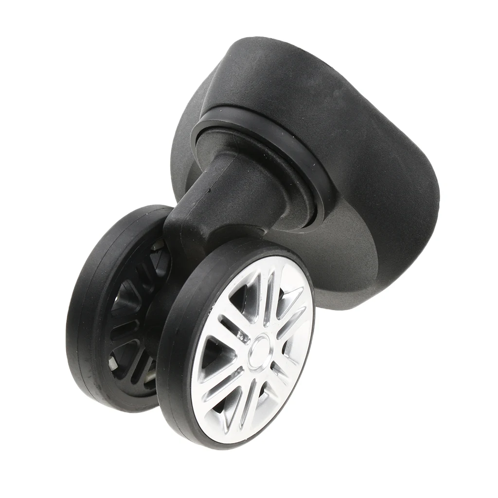 1 Pair A09 Swivel Dual Roller Wheels Suitcase Luggage Replacement Casters for Travelling Bag