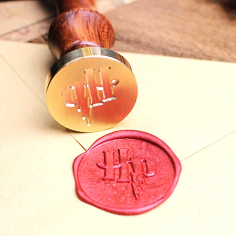 

New Arrival Sealing Wax Classic Initial Wax Seal Stamp of 2.5cm Pattern with rosewood handle