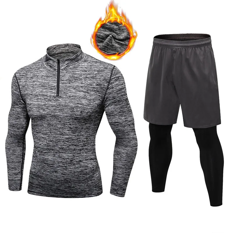 dark grey with grey leggings