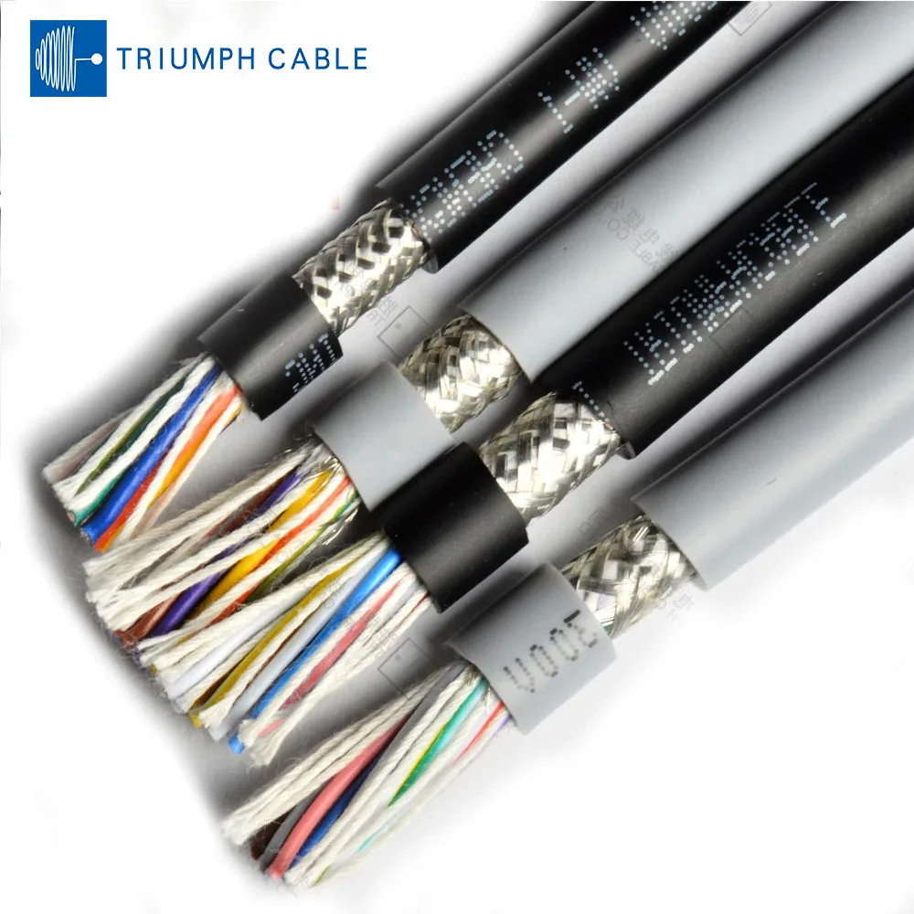 

TRIUMPHCABLE 1/2M UL2464 24AWG 11/12/13/14/15/16/18/20/25 Core High Flexibility Data Transmission Cable Shielded Cable