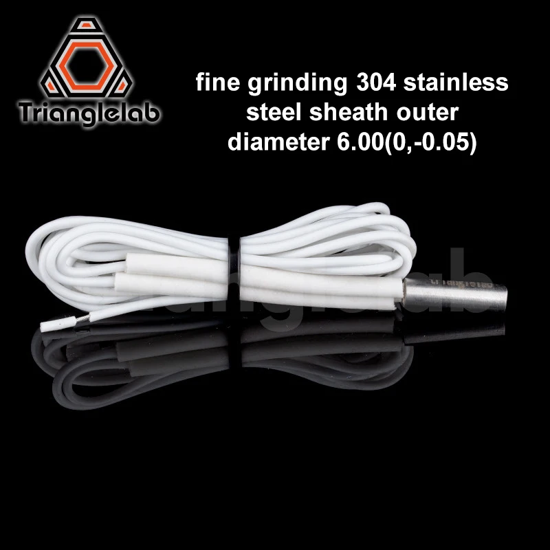 Cartucho de Impressora 6x20 mm 24 12 60w com Cabo 100cm para v6 Hotend Vulcão Mk8 Mk9 Cr10 Ender Trianglelab3d - Imagem 3
