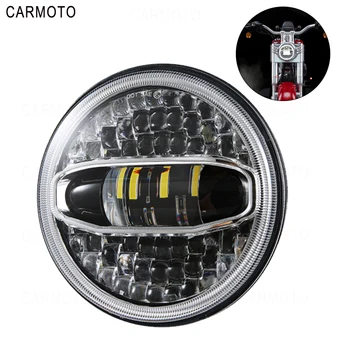 

For Jeep Wrangler JK headlights 7"Motorcycle Led Headlight For Touring Ultra Classic Electra Street Glide Motorcycle Headlamp.