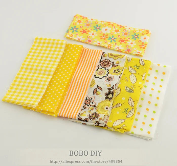 Booksew 7 шт./лот 5 см x 100 желейные рулоны золотисто желтые наборы Лоскутные изделия 100%