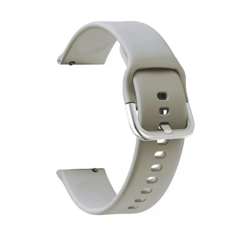 Sleek 20mm Silicone Sport Watchband - Universal Fit Bracelet Strap
