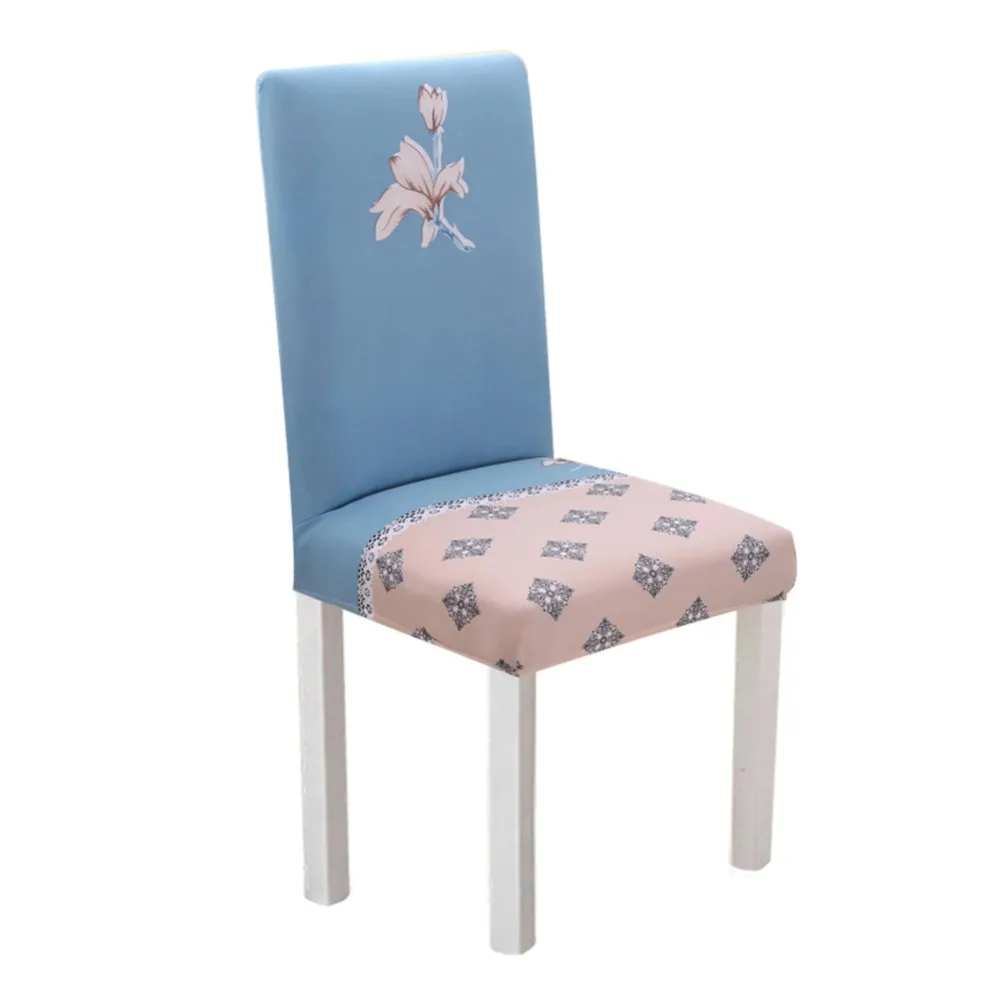 Meijuner чехол для кресла спандекс Чехол для стула эластичный цветочный принт нескользящий стул съемные сиденья для гостиницы столовой