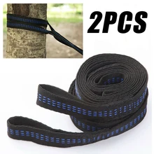 

2021NEW 2pcs Hammock Strap 200cm Tree Hanging Spare Part Outdoor Aerial Yoga 200KG Load Portable Outdoor Camping Hammock