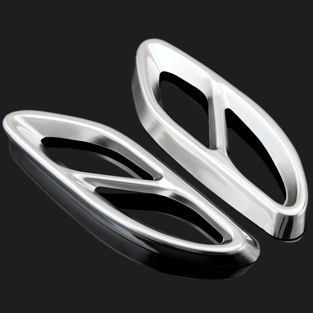 For Mercedes Benz W212 E Class 2014-2017 GLE W166 C292 GLS 400 CLA 2016-2017 Car-styling AMG Rear Exhaust Pipe Cover Trim | Автомобили и