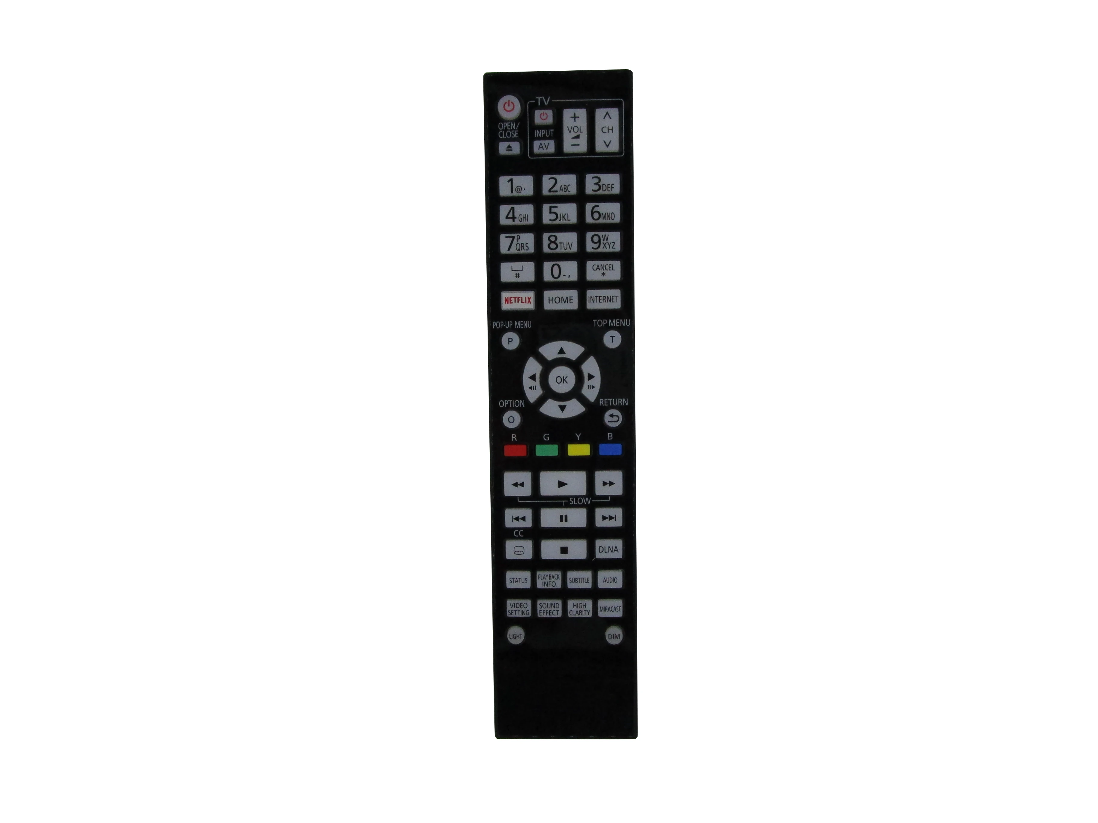 Remote Control For Panasonic N2QAYA000205 DMP-UB400 Ultra HD Blu-ray Disc Player 