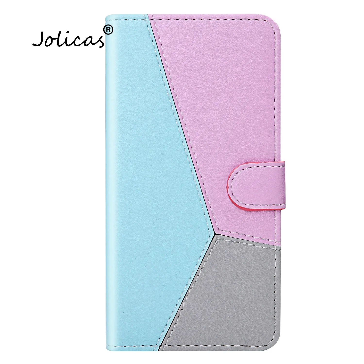Многоцветный чехол-Кошелек из искусственной кожи для funda Moto E6 Capinha глянцевый