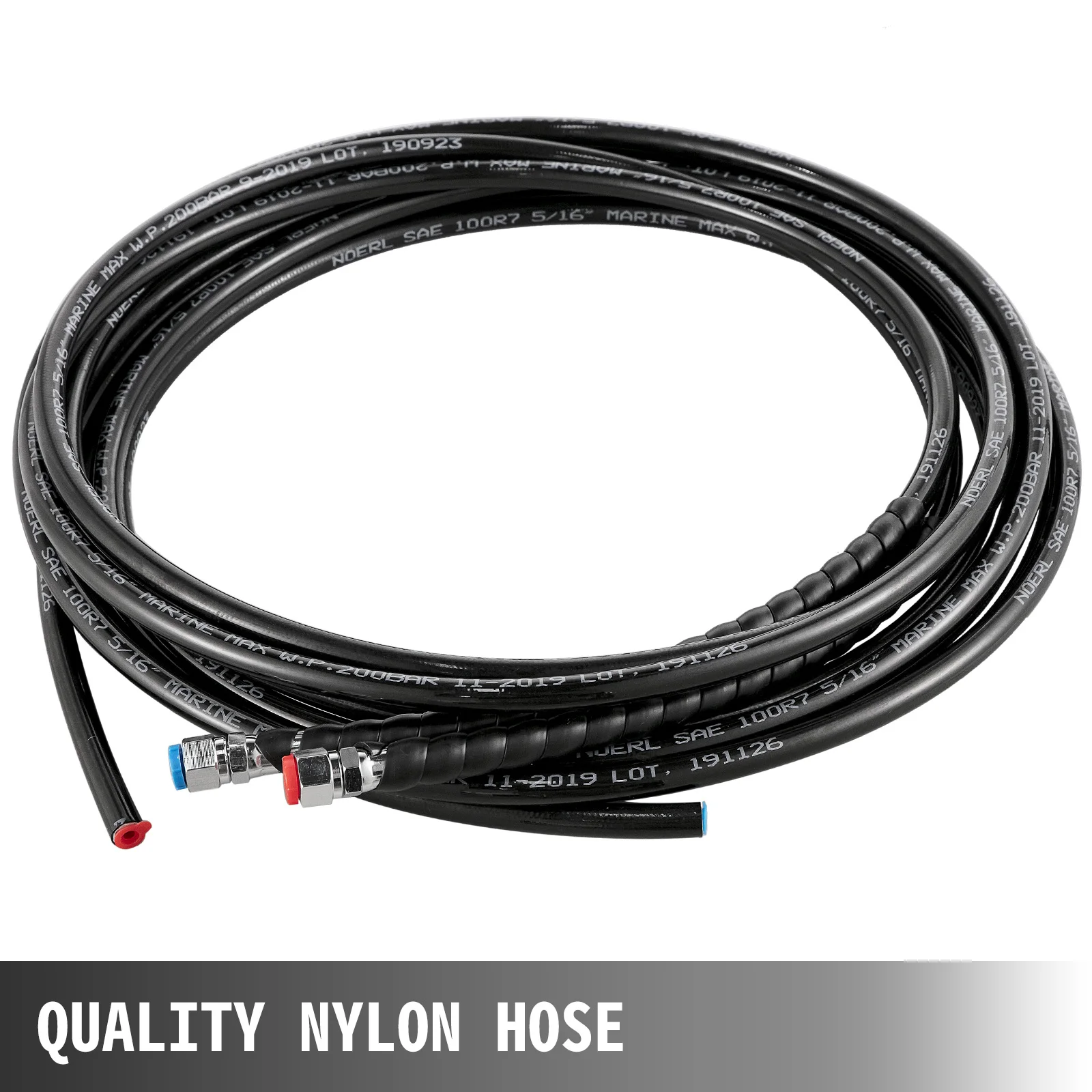 SucceBuy Hydraulic Boat Steering Kit 300HP Hydraulic Steering Kit Helm Pump/Cylinder/Wheel 18ft Hose Hydraulic Steering Seal Kit