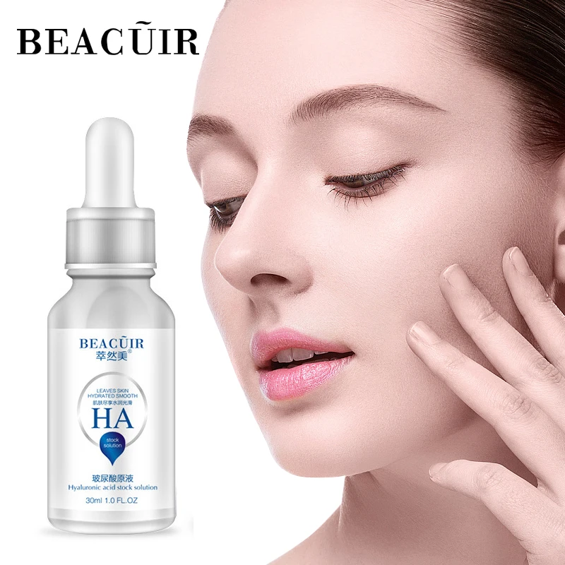 

BEACUIR HA Hyaluronic Acid Face Serum Bright Whitening Anti Wrinkle deep hydration Plant Essence Moisturizing Liquid Skin Care