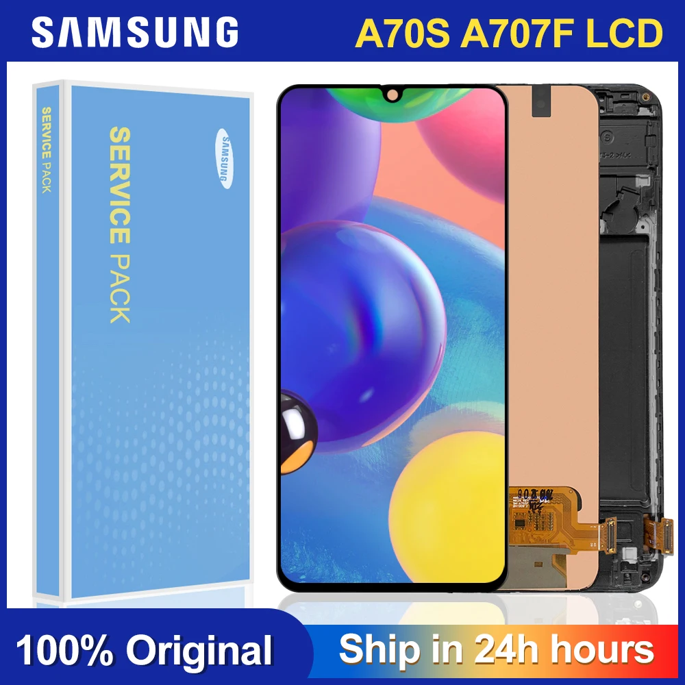 Сенсорный ЖК-дисплей 6 7 ''для Samsung Galaxy A70s дигитайзер сенсорного экрана в сборе