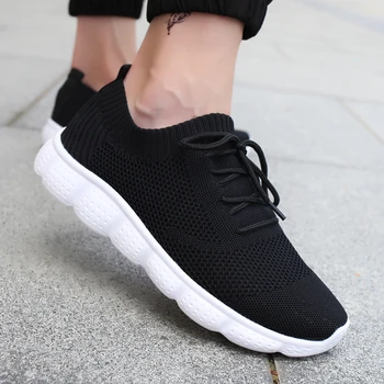 

Running Shoes for Men Lace-up Running Sneakers Breathable Mesh Male Fitness Gym Sports Shoes High Quality Men's Shoes 39-46