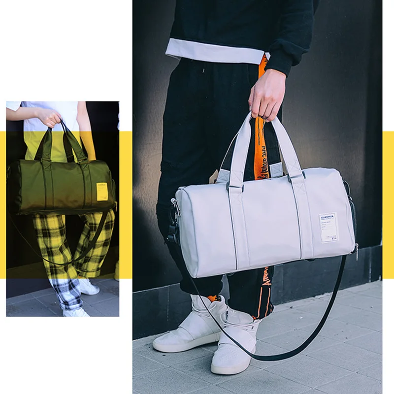 Sac à Bandoulière Homme En Cuir PU Rétro - Grande Capacité, Pour Sport, Voyage, Affaires - Couleur Café