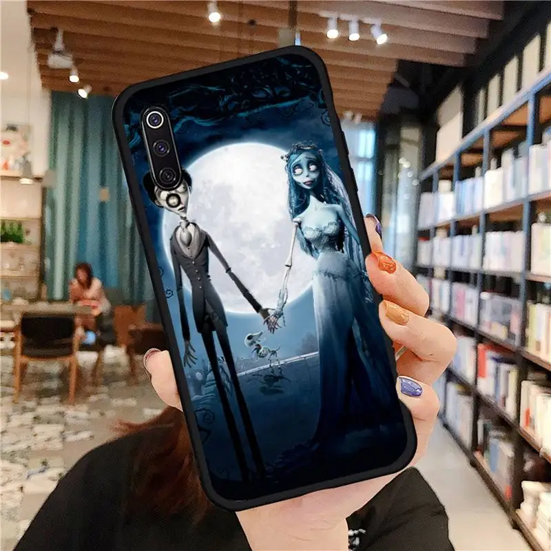 Tim Burtons Xác Chết Cô Dâu Ốp Lưng Điện Thoại Xiaomi Redmi 4X5 Plus 6A 7 7A 8 Mi8 8Lite 9 Note 4 5 7 8 Pro xiaomi leather case cover