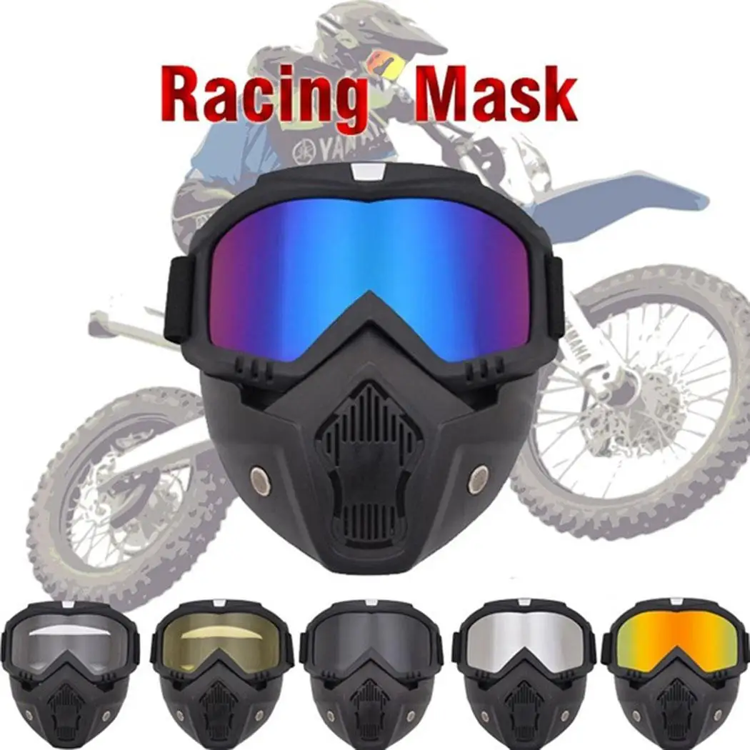 Unisex Practical Windproof Rainproof Mask Ski TPU Goggles Motorcycle Riding Outdoor Sport, With Goggles PC