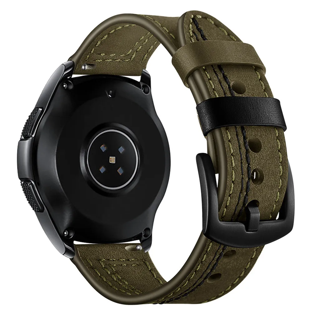 Кожаный сменный Браслет для ремня для samsung Galaxy Watch 42 мм/46 мм