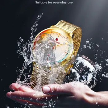 

2020 Men's Watch Fashion Color Bright Glass Calendar Waterproof Quartz Men's Watch Top Luxury Brand Stainless Steel Wrist Watch