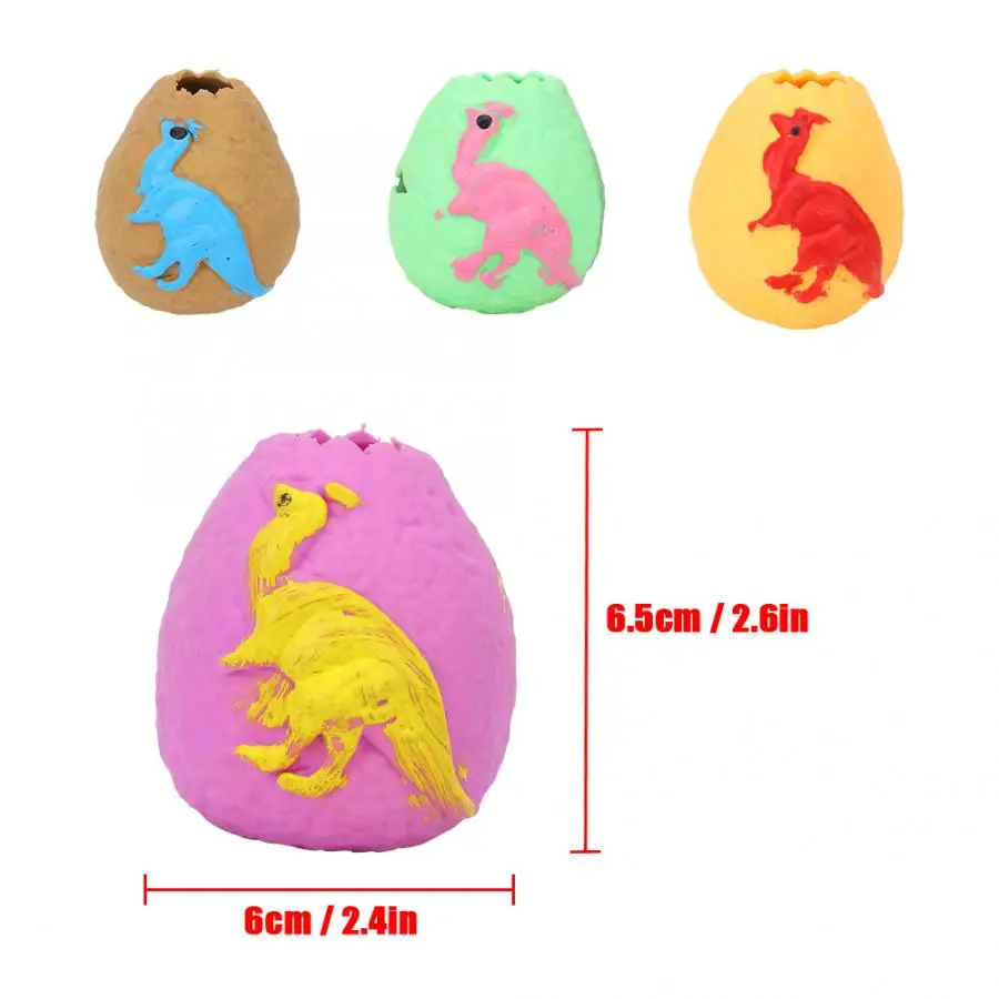 4 шт. мягкий реалистичный динозавр сдавливаемые игрушки с изображением
