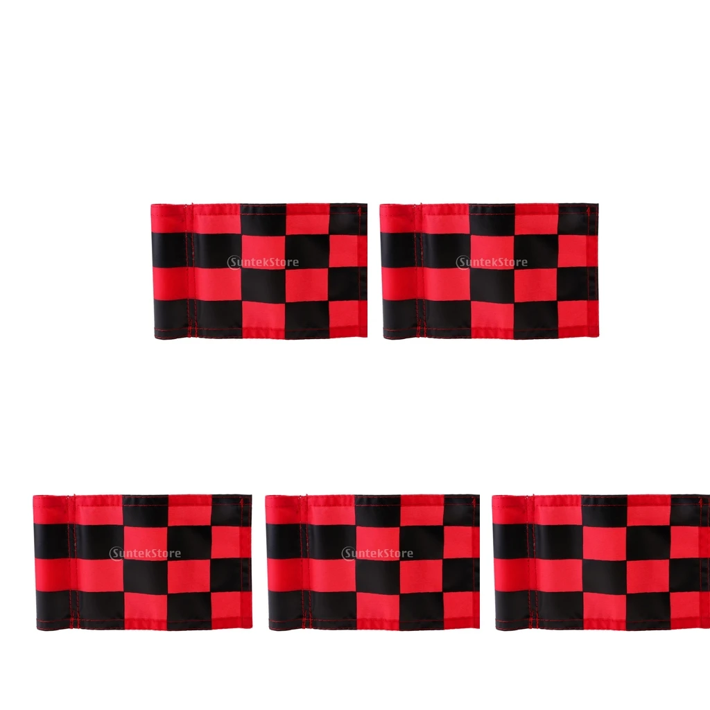 5 Pieces Portable Nylon Golf Target Flag Backyard Outdoor Practice Aid